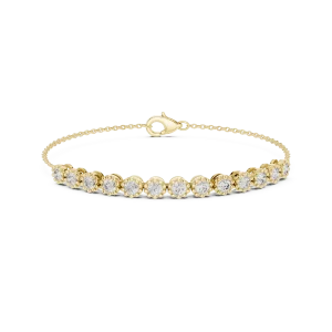 Luminary Round Brilliant Cut Infinite Statement Tennis Bracelet - Image 2