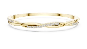 Luminary Round Pavé-Set Architectural Bangle - Image 2