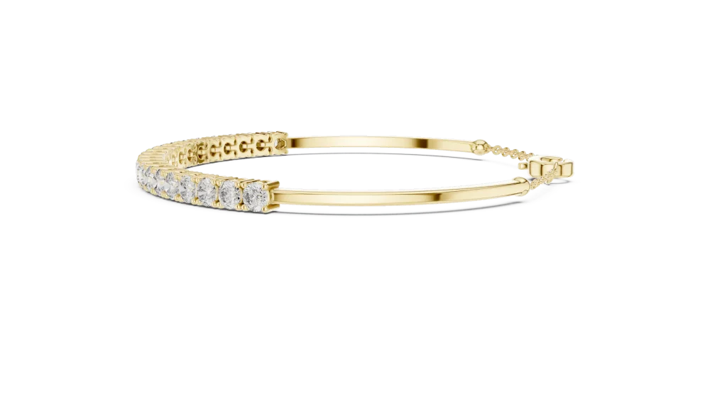 Infinite Round Brilliant Pavé-Set Tennis Bracelet - Image 3