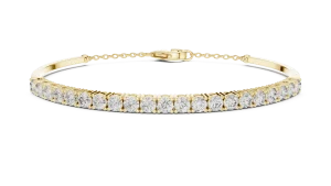 Infinite Round Brilliant Pavé-Set Tennis Bracelet - Image 2