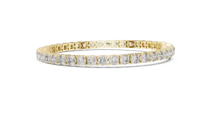 Infinite Cushion Cut Linked Tennis Bracelet - Image 3