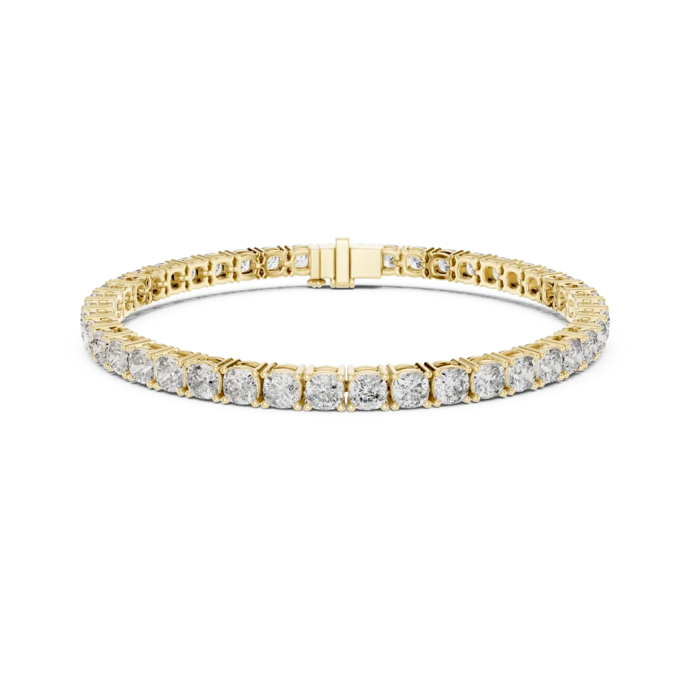 Ethereal Cushion Cut Infinite Link Tennis Bracelet - Image 2