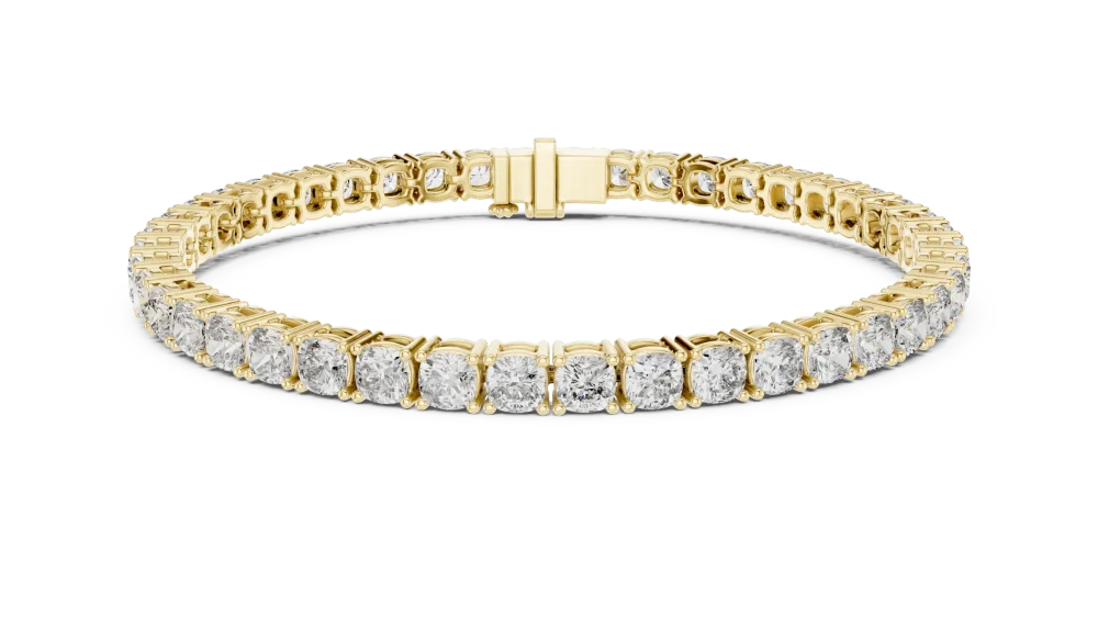 Infinite Cushion Cut Linked Tennis Bracelet - Image 2