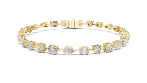 Infinite Radiance Multi-Shape Lab Grown Diamond Tennis Bracelet - Image 2