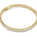 Luminary Princess and Round Brilliant Cut Tennis Bracelet