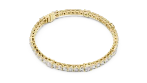Luminary Princess and Round Brilliant Cut Tennis Bracelet