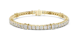 Luminary Princess and Round Brilliant Cut Tennis Bracelet - Image 2