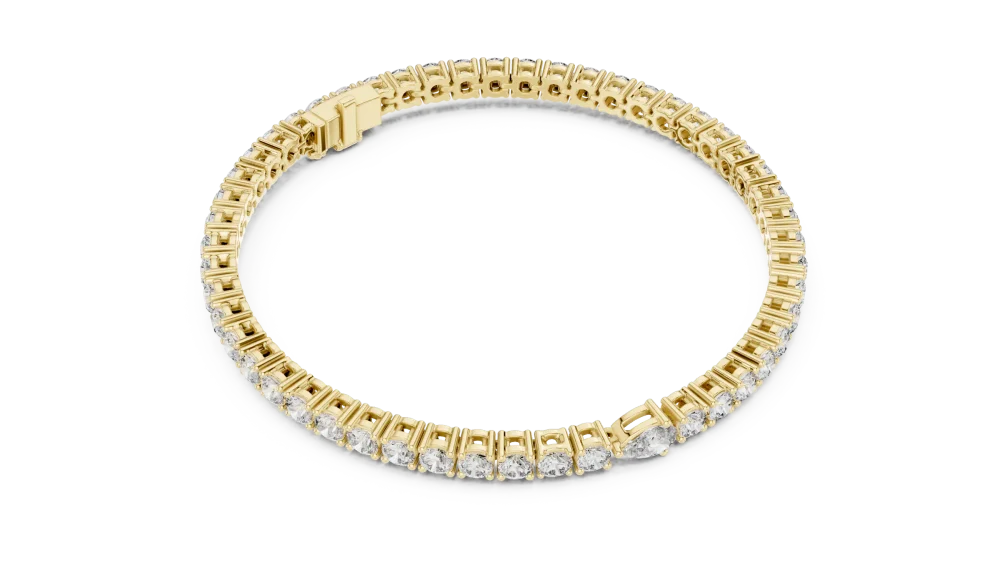 Discover the radiant allure of our Infinite Luminary Tennis Bracelet, featuring DIAMEUR lab-grown diamonds. Elevate your jewelry collection today.