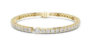 Infinite Luminary Pear and Round Brilliant Tennis Bracelet - Image 2