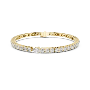 Luminary Round and Pear Cut Scintillating Tennis Bracelet - Image 2