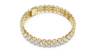 Luminary Round Brilliant Multi-Row Tennis Bracelet