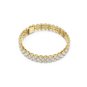 Infinite Radiance Round Brilliant Multi-Row Tennis Bracelet