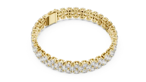 Luminary Round Brilliant Multi-Row Tennis Bracelet