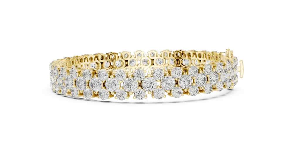 Luminary Round Brilliant Multi-Row Tennis Bracelet - Image 3