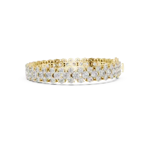 Infinite Radiance Round Brilliant Multi-Row Tennis Bracelet - Image 3