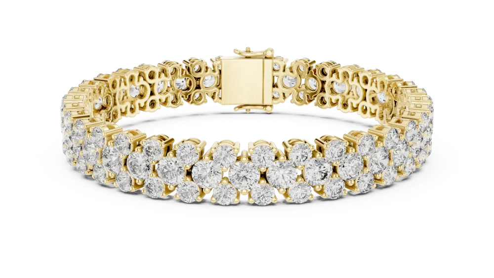 Luminary Round Brilliant Multi-Row Tennis Bracelet - Image 2