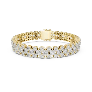 Infinite Radiance Round Brilliant Multi-Row Tennis Bracelet - Image 2