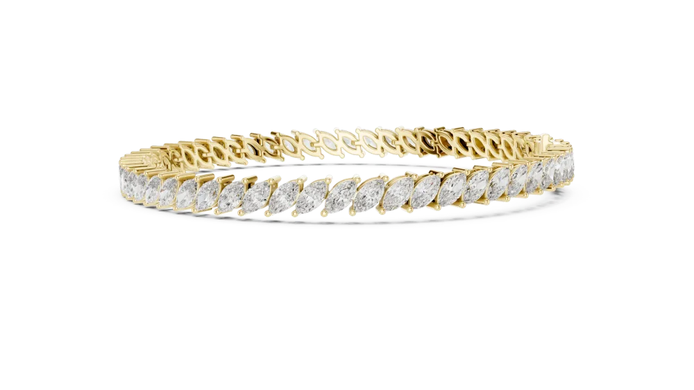 Ethereal Marquise Cut Infinite Tennis Bracelet - Image 3