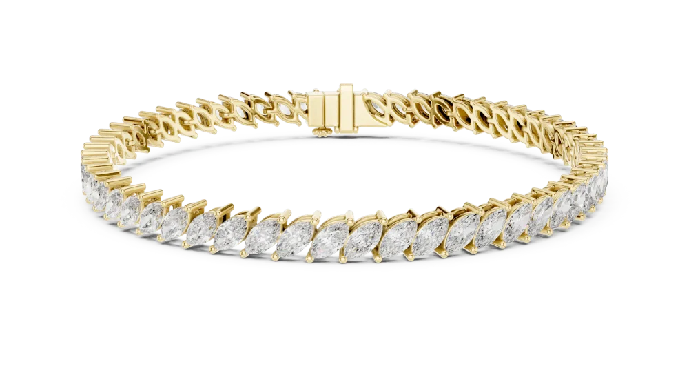 Ethereal Marquise Cut Infinite Tennis Bracelet - Image 2