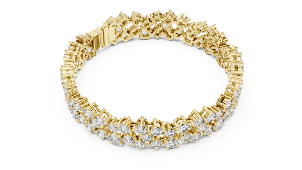 Discover the Luminary Tennis Bracelet, featuring brilliant-cut DIAMEUR lab-grown diamonds in an exquisite, handcrafted pavé-set design. Shop now.