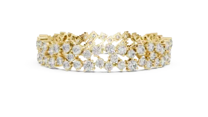 Luminary Round Brilliant Pavé-Set Statement Tennis Bracelet - Image 3