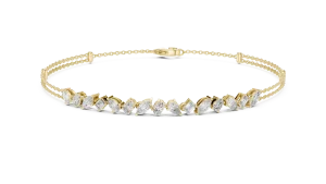 Ethereal Mixed-Cut Multi-Shape Statement Tennis Bracelet - Image 2