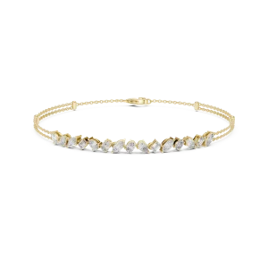 Ethereal Multi-Shape Pear and Marquise Statement Bracelet - Image 2