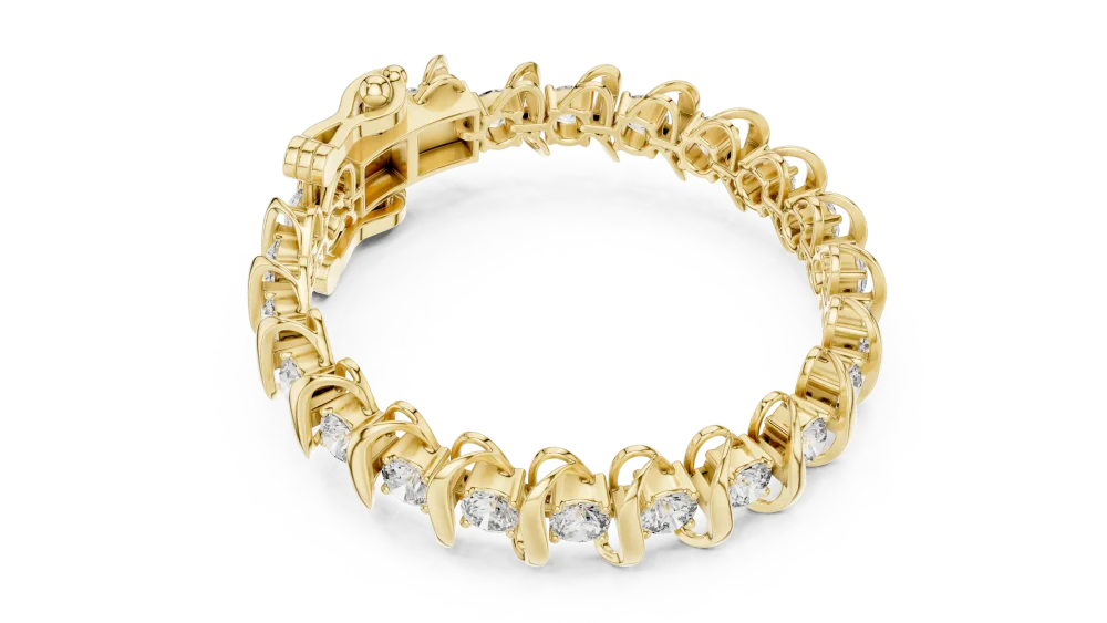 Discover the radiant brilliance of our handcrafted tennis bracelet. Featuring premium DIAMEUR DIAMEUR diamonds, elevate your style and shop today.