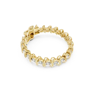 Infinite Luminary Round Brilliant Sculptural Tennis Bracelet