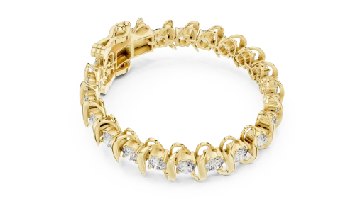 Luminary Round Brilliant Infinite Statement Tennis Bracelet