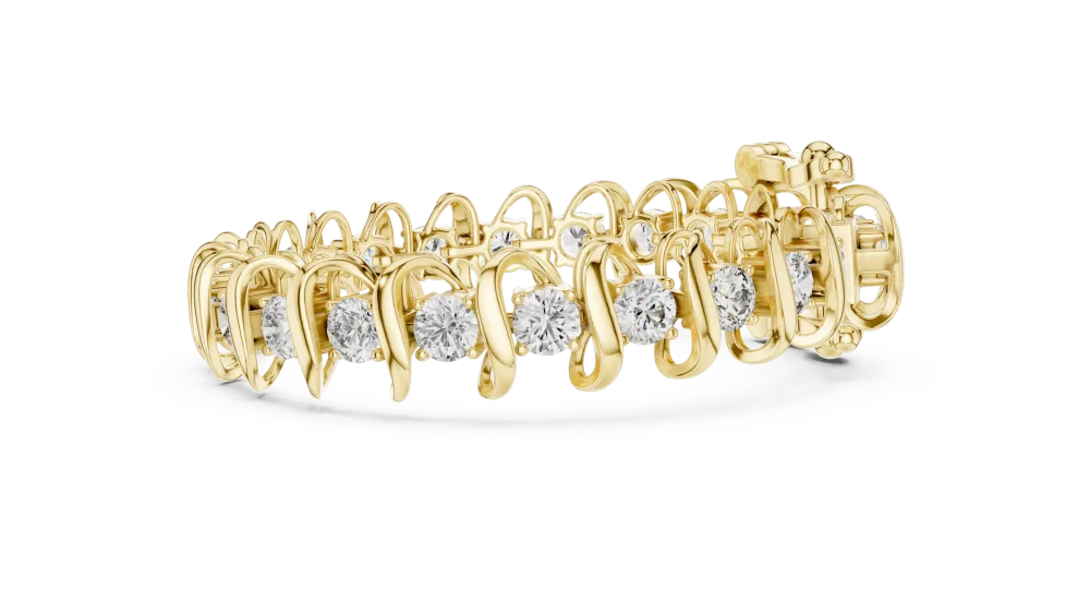 Luminary Round Brilliant Infinite Statement Tennis Bracelet - Image 3