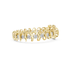 Infinite Luminary Round Brilliant Sculptural Tennis Bracelet - Image 3