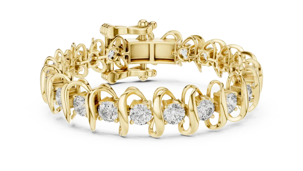 Luminary Round Brilliant Infinite Statement Tennis Bracelet - Image 2