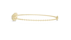 Luminary Round Brilliant Triple Halo Chain Bracelet - Image 3
