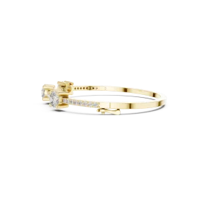 Luminary Round Brilliant Pavé-Set Statement Bangle - Image 3