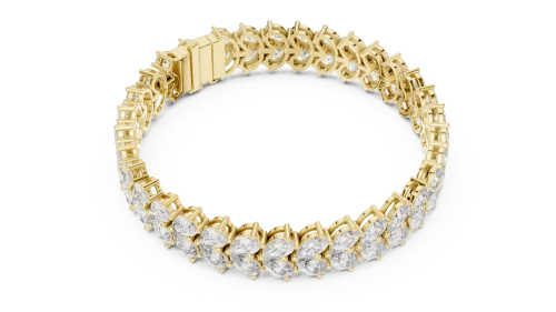 Ethereal Pear Cut Infinite Radiance Tennis Bracelet
