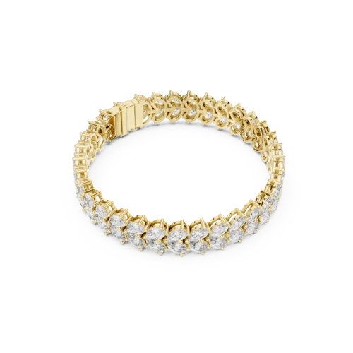 Infinite Pear Luminary Lab-Grown Diamond Tennis Bracelet