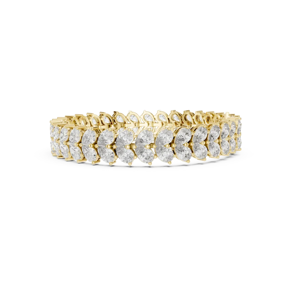 Infinite Pear Luminary Lab-Grown Diamond Tennis Bracelet - Image 3
