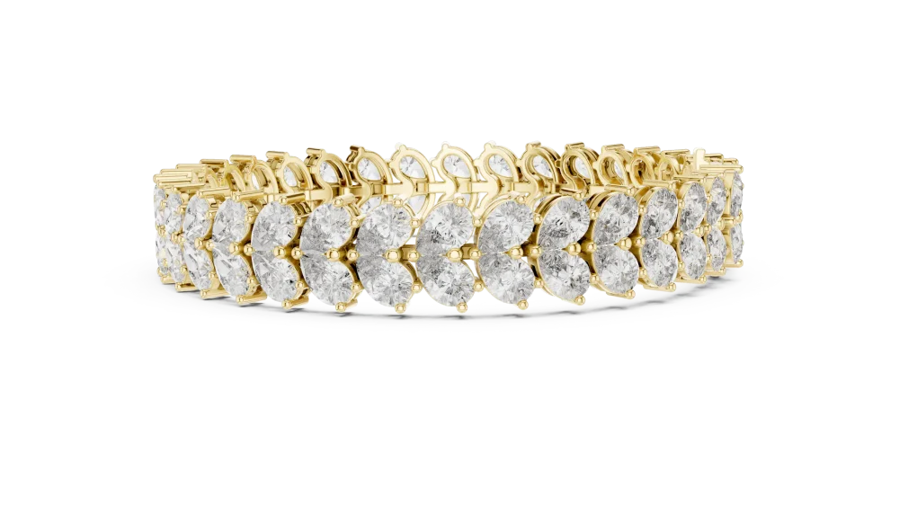 Ethereal Pear Cut Infinite Radiance Tennis Bracelet - Image 3