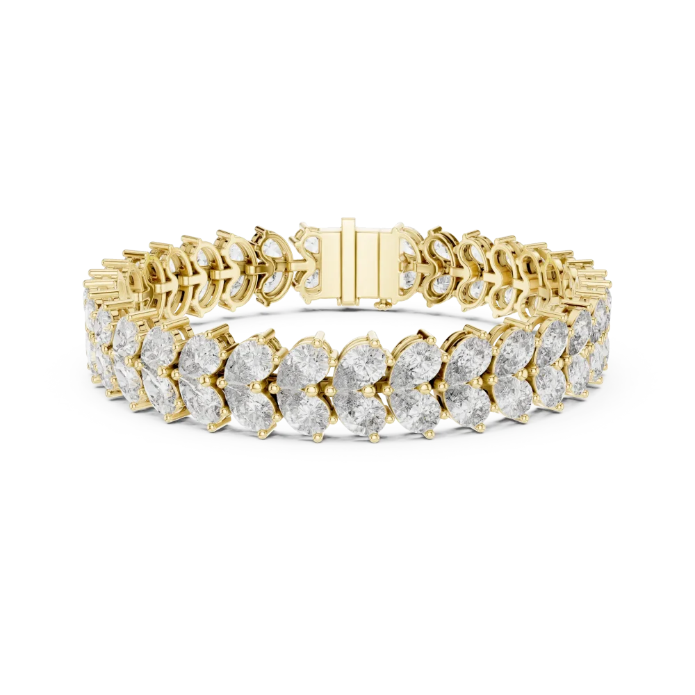 Infinite Pear Luminary Lab-Grown Diamond Tennis Bracelet - Image 2