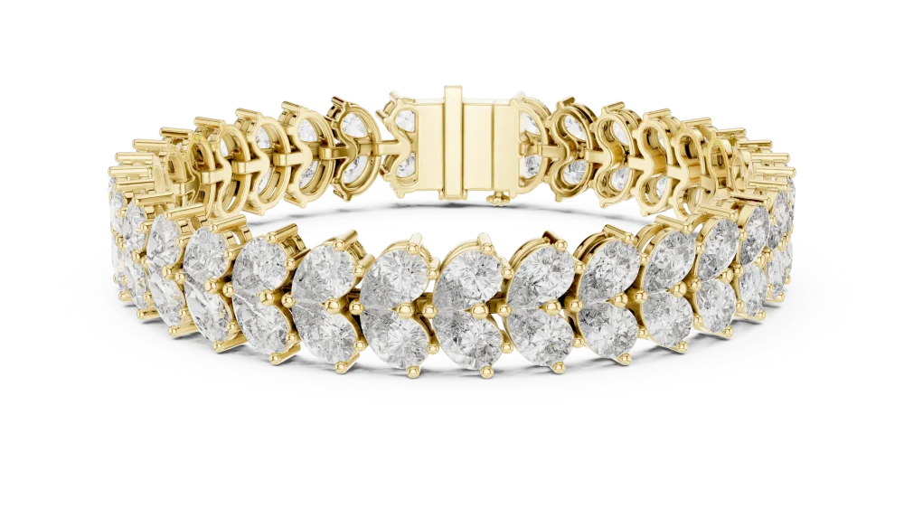 Ethereal Pear Cut Infinite Radiance Tennis Bracelet - Image 2