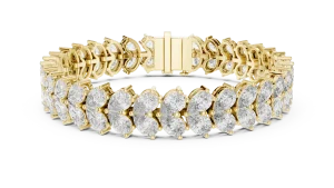 Ethereal Pear Cut Infinite Radiance Tennis Bracelet - Image 2