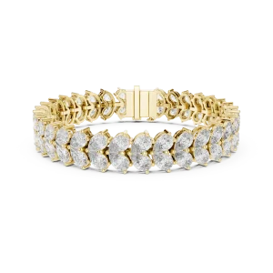 Infinite Pear Luminary Lab-Grown Diamond Tennis Bracelet - Image 2