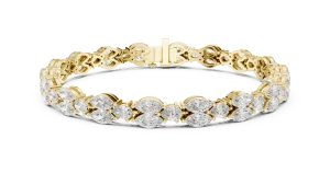 Luminary Pear and Marquise Alternating Tennis Bracelet - Image 2