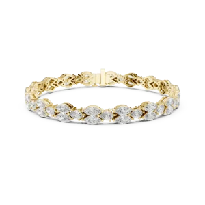 Luminary Marquise and Pear Alternating Tennis Bracelet - Image 2