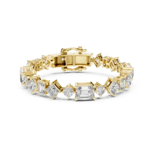 Luminary Mixed-Cut Architectural Tennis Bracelet - Image 2