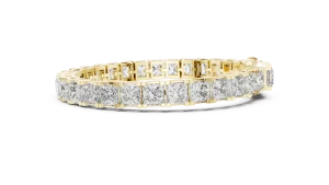 Infinite Princess Cut Geometric Tennis Bracelet - Image 3