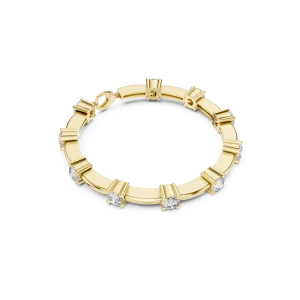 Luminary Round Brilliant Architect Column Tennis Bracelet