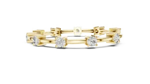 Luminary Round Brilliant Silhouette Statement Tennis Bracelet - Image 3