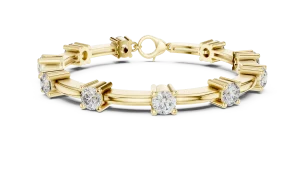 Luminary Round Brilliant Silhouette Statement Tennis Bracelet - Image 2